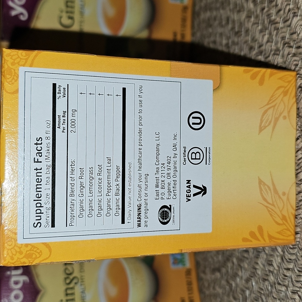 6 NEW Yogi Ginger Tea Boxes 16 ct each - Picture 3 of 5